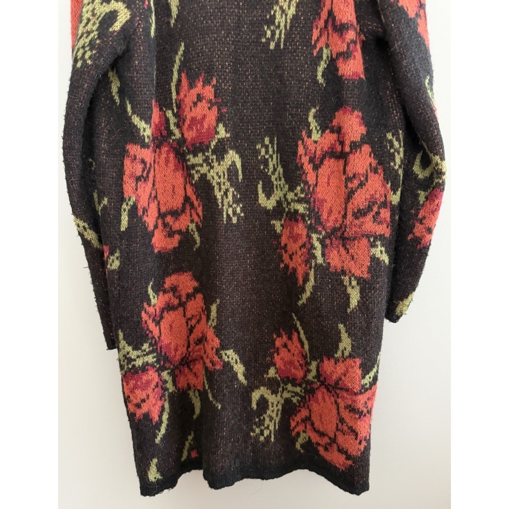 Free People Flower Power Boho Cardigan Sweater Women's Size Medium - Picture 6 of 13